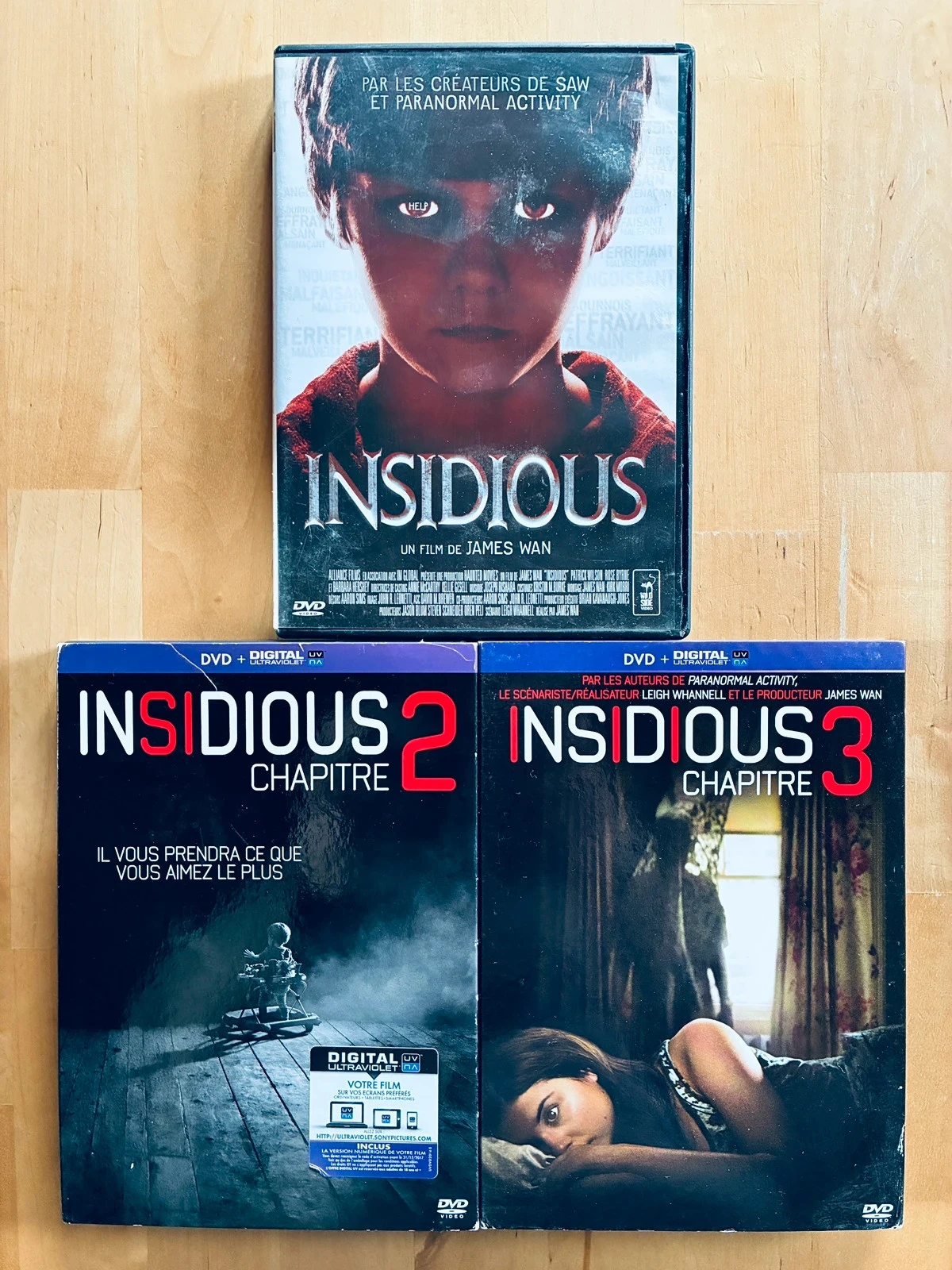 Trilogie DVD saga Insidious.